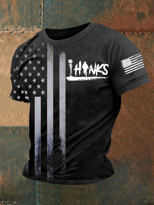 Men's Thanks Short Sleeves T-shirt