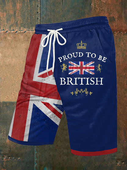Men's Proud To Be British Printed Shorts