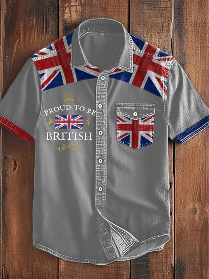 Men's Proud To Be British Printed Shirt