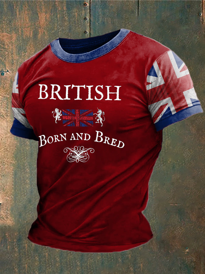 Men's British Born And Bred Printed T-shirt