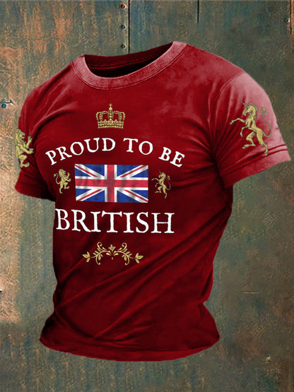 Men's British Proud Printed T-shirt